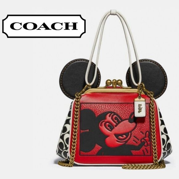 RETAIL Coach Mickey Signature C Kisslock Bag - Picture 1 of 13